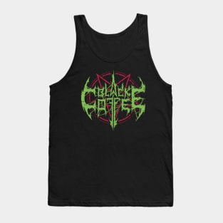 Black Coffee (green and red) Tank Top